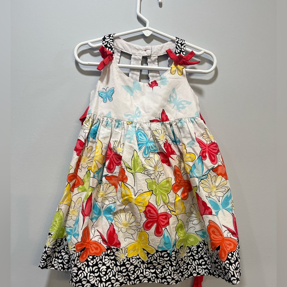 Girls size 2T butterfly summer dress